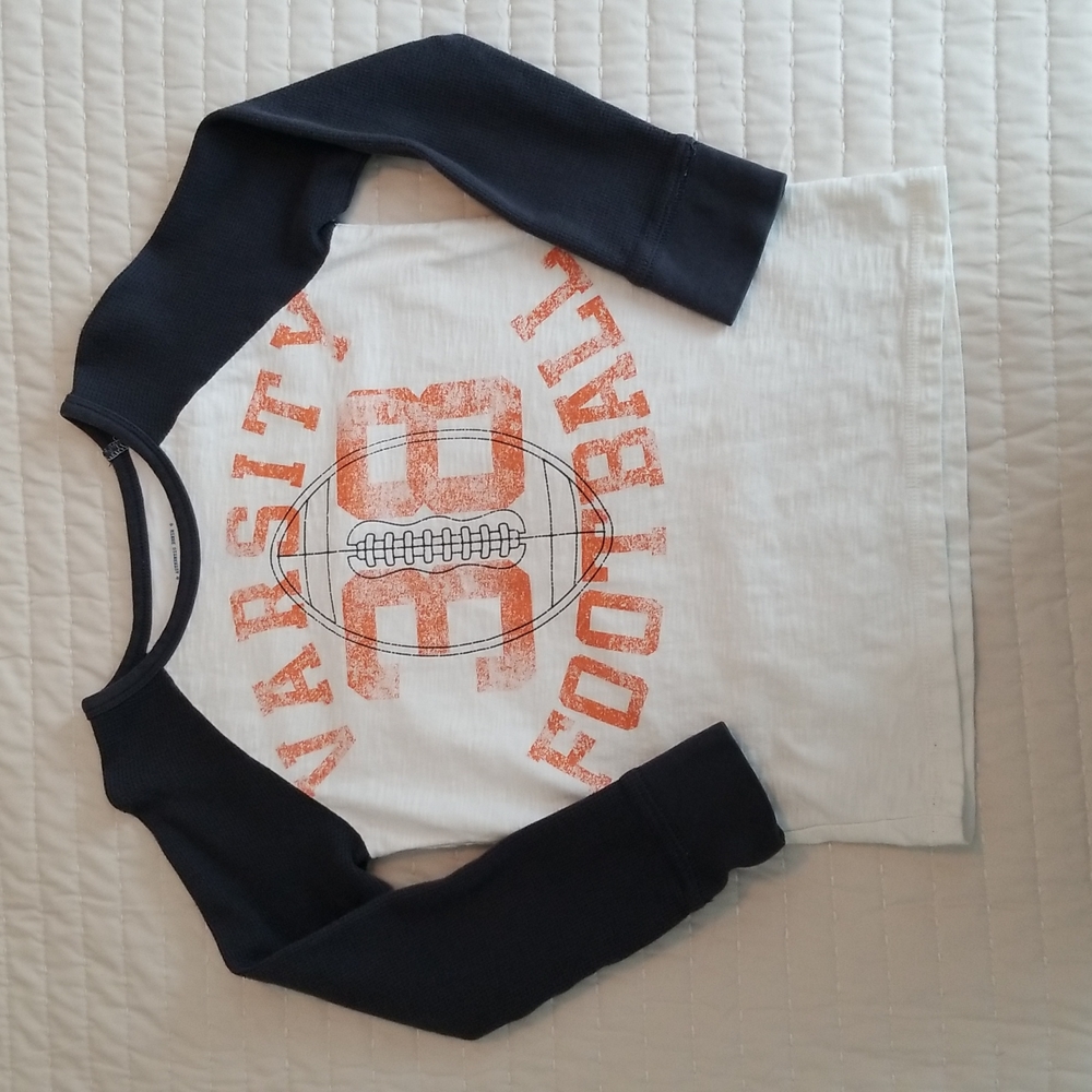 Sonoma boys long sleeve football raglan tshirt size 7